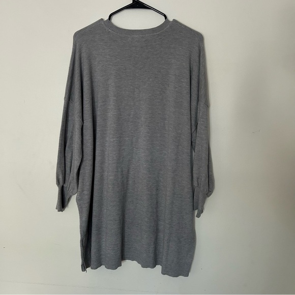 BB Dakota by Steve Madden Gray Olivia Long Sleeve Sweater Minidress - Picture 3 of 4